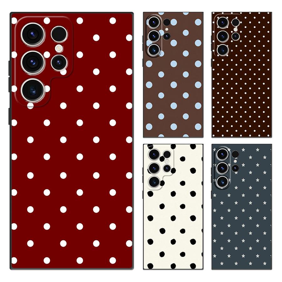 Phone Cases Polka Dot - Casing Penutup Ponsel Funda Polkadot Retro