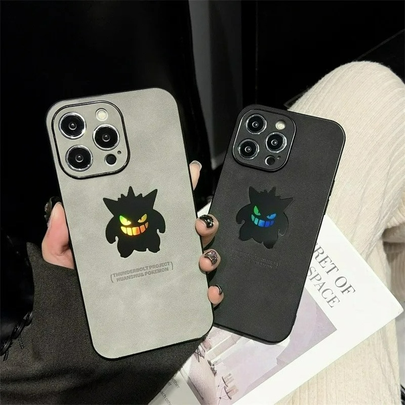 Phone Cases Xs Max - Casing HP Kulit Tekstur Laser Kartun