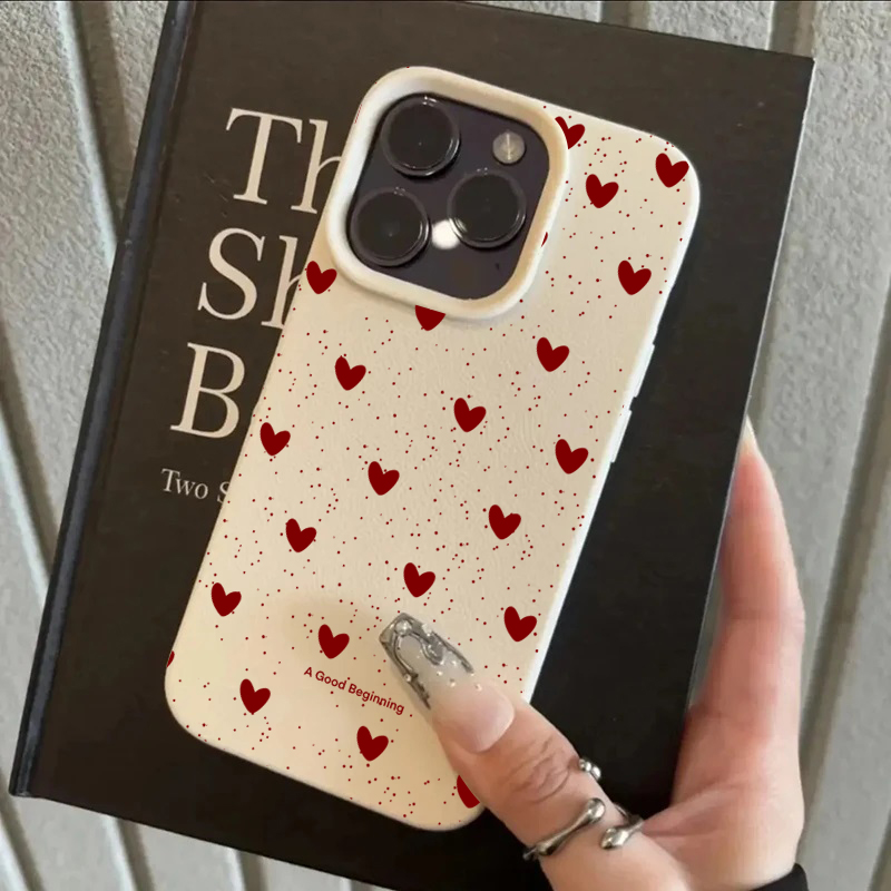 Phone Cases Trending - Casing Silikon Motif Hati Fashion INS