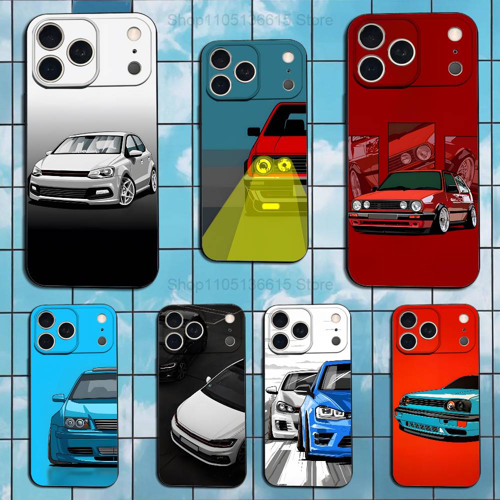 Phone Cases Louis Vuitton - Casing Mobil V-Volkswagen-Golf Keren Untuk iPhone