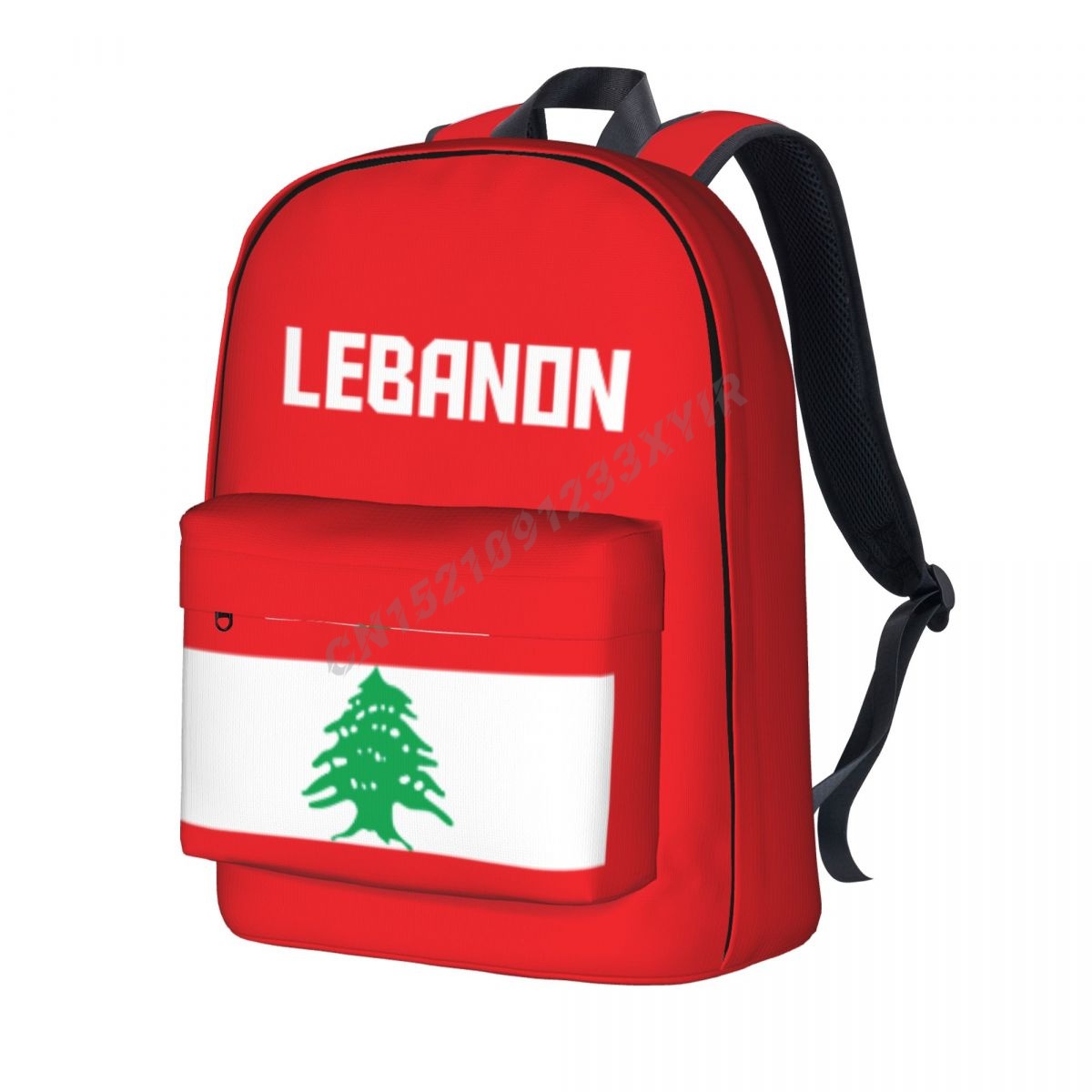 Phone Cases Lebanon - Ransel uniseks Lebanon Flag1 Stitch tas