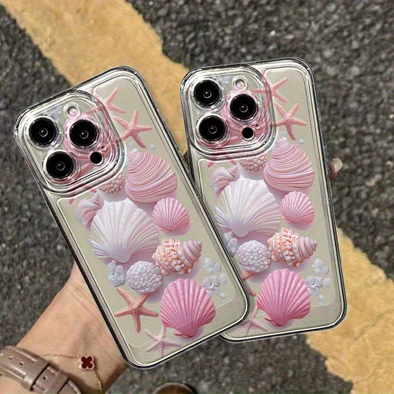 Phone Cases Trending - Casing Ponsel Trendy Motif Kerang Pink