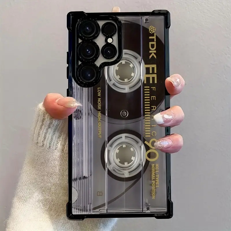 Phone Cases Galaxy A16 5G - Casing HP Retro Motif Kaset Berlapis