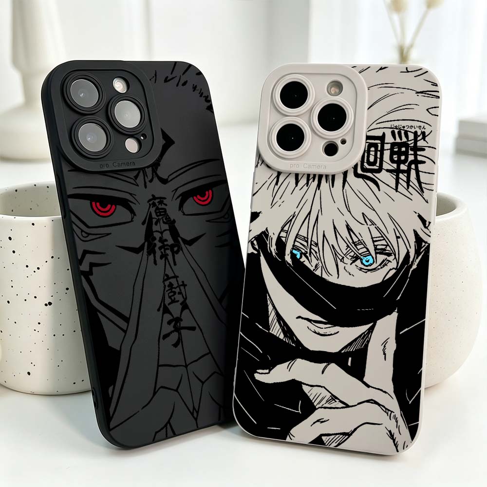Phone Cases Iphone 16 - Casing Silikon Anime Jujutsu Kaisen Keren