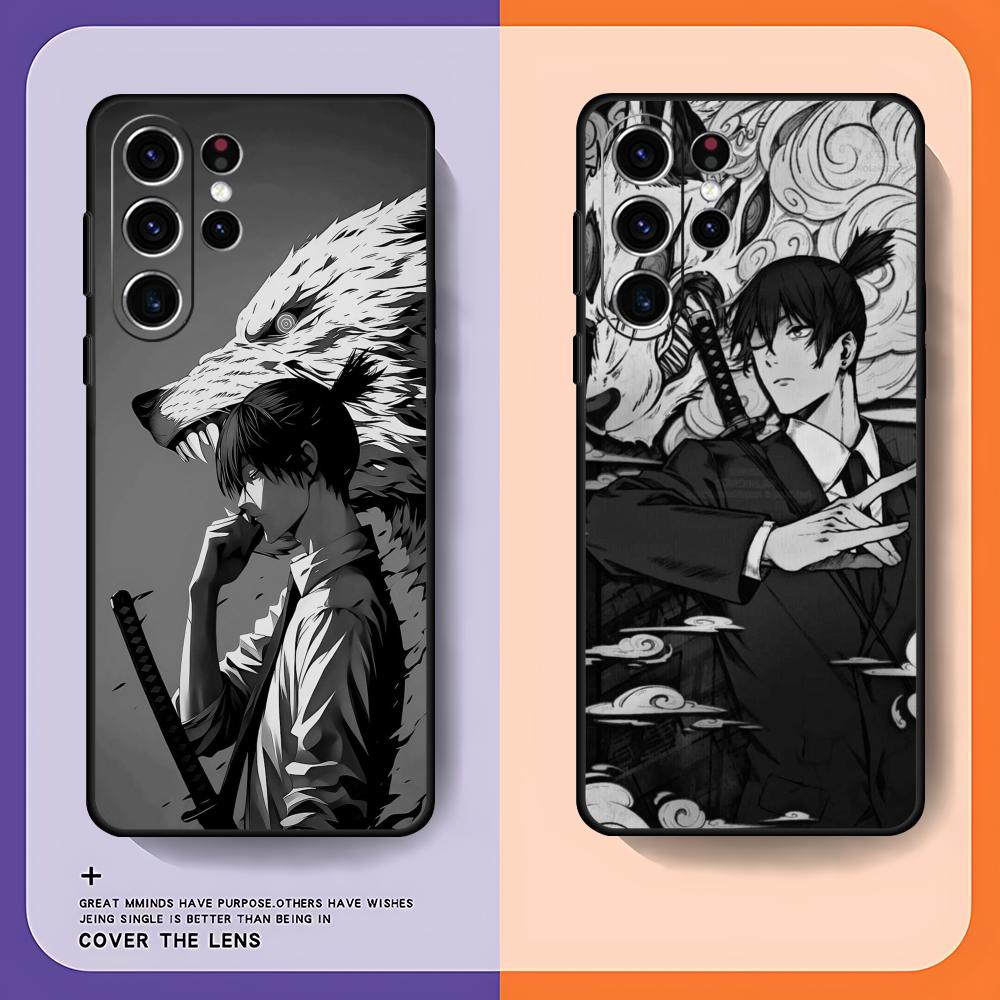 Phone Cases Black - Casing Ponsel Chainsaw Man Aki Hayakawa