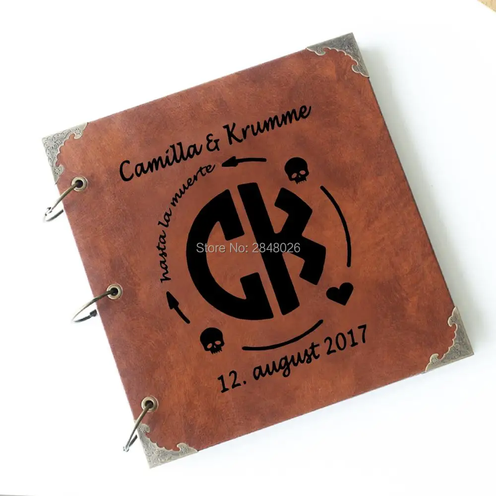 Monogram Custom Case - Buku Tamu Pernikahan Cinta Gula Monogram,