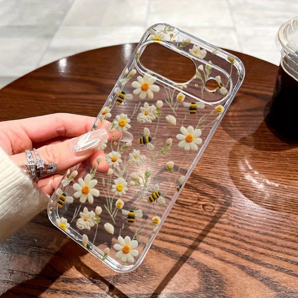 Phone Cases Pixel 10 - Casing Ponsel Bening Lembut Pola Bunga