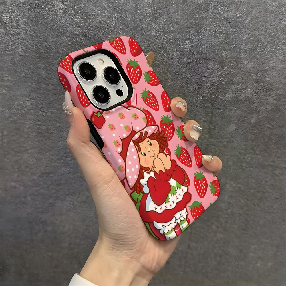 Phone Cases Louis Vuitton - V-Vintage-D-Strawberry Shortcake Casing Ponsel PC Keras