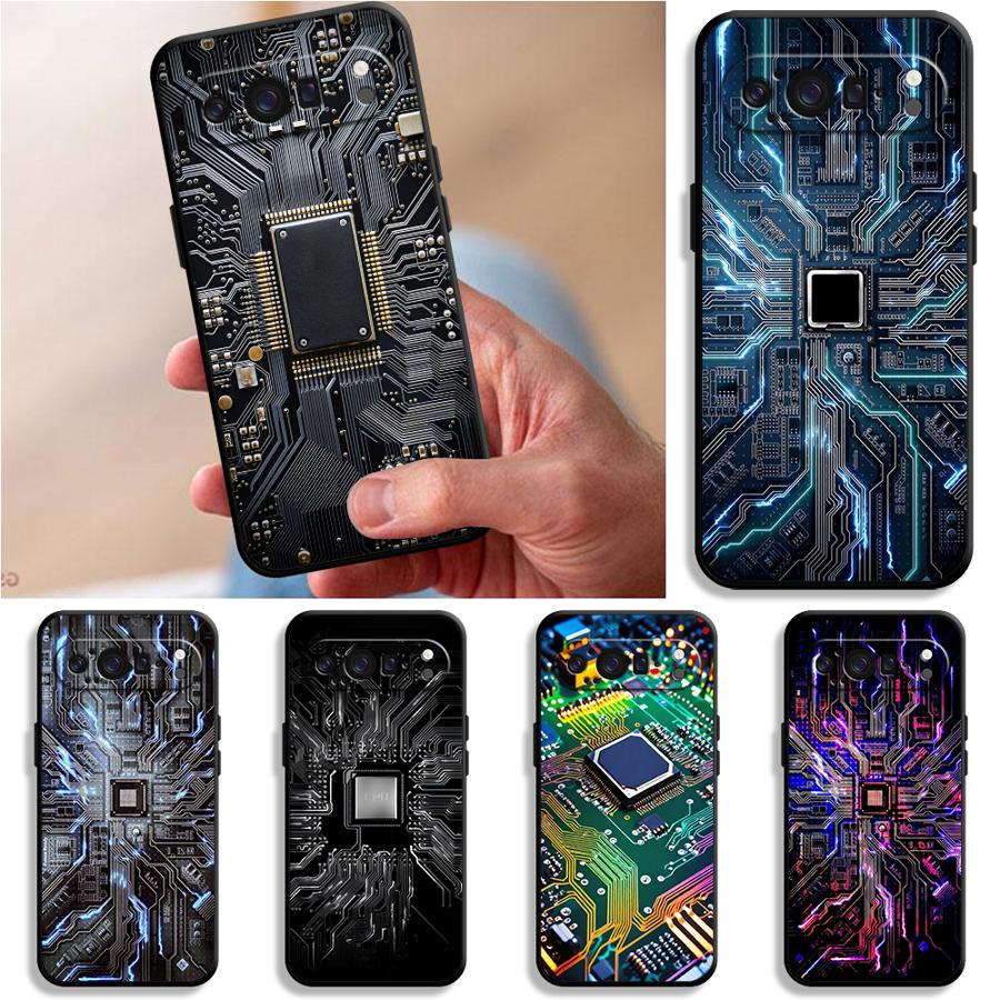 Phone Cases Pixel 10 - Casing Penutup Ponsel Funda Papan Sirkuit