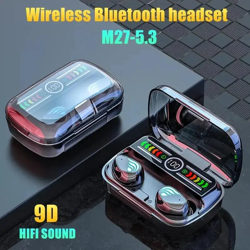 M27 TWS Headphone Bluetooth Ea - Phone Cases Pk ulasan dan harga