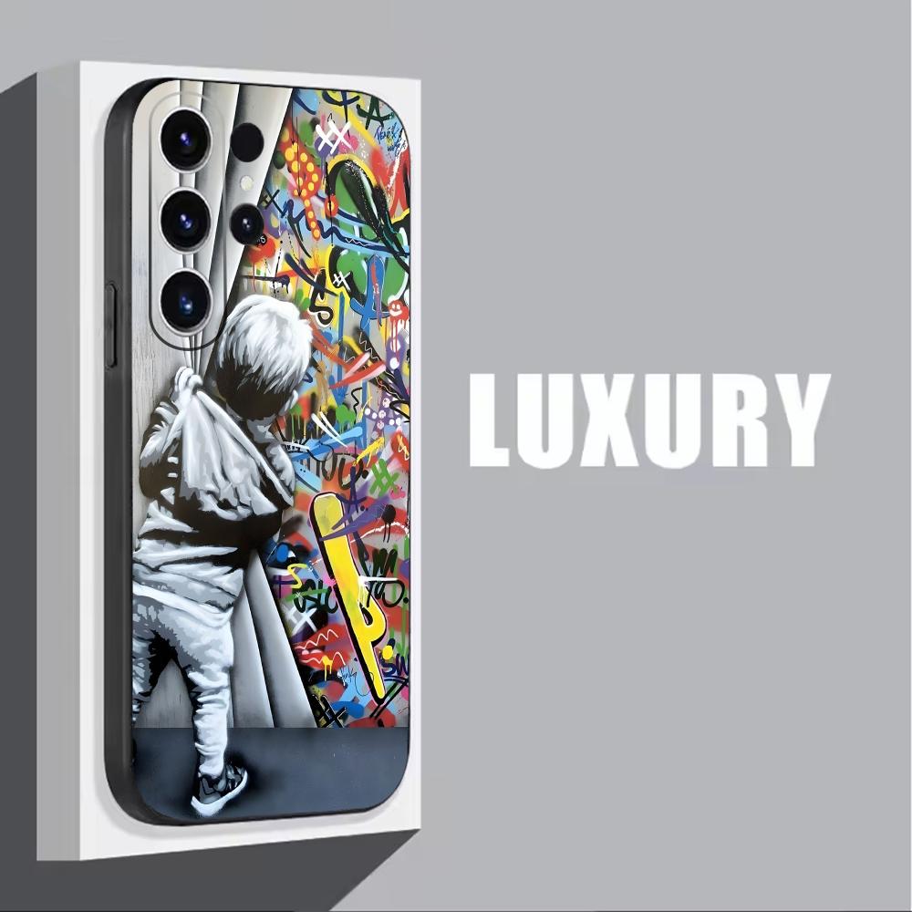 Casing Ponsel Seni Grafiti Ban - Phone Cases Black ulasan dan harga