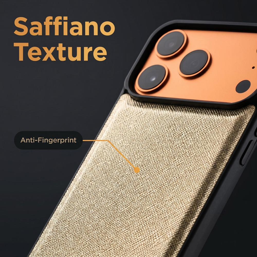 Casing Kulit Saffiano Minimali - Monogram Custom Case ulasan dan harga