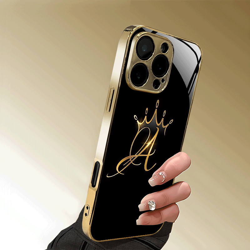 Casing Keras Monogram Mahkota  - Monogram Custom Case ulasan dan harga