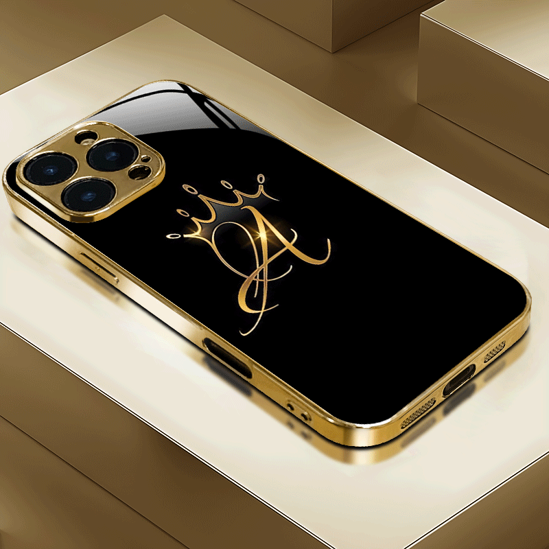 Casing Keras Monogram Mahkota  - Monogram Custom Case ulasan dan harga
