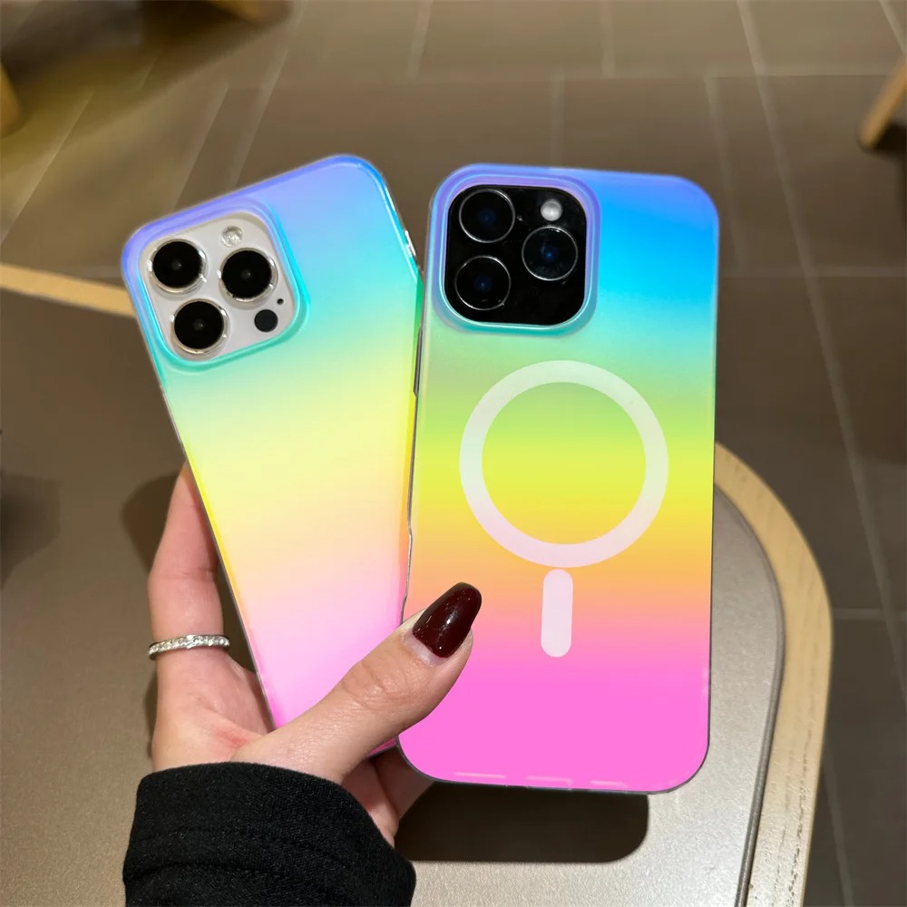 Casing Pelangi Gradien Laser F - Matte Frosted Case ulasan dan harga