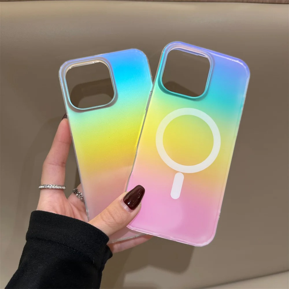 Casing Pelangi Gradien Laser F - Matte Frosted Case ulasan dan harga