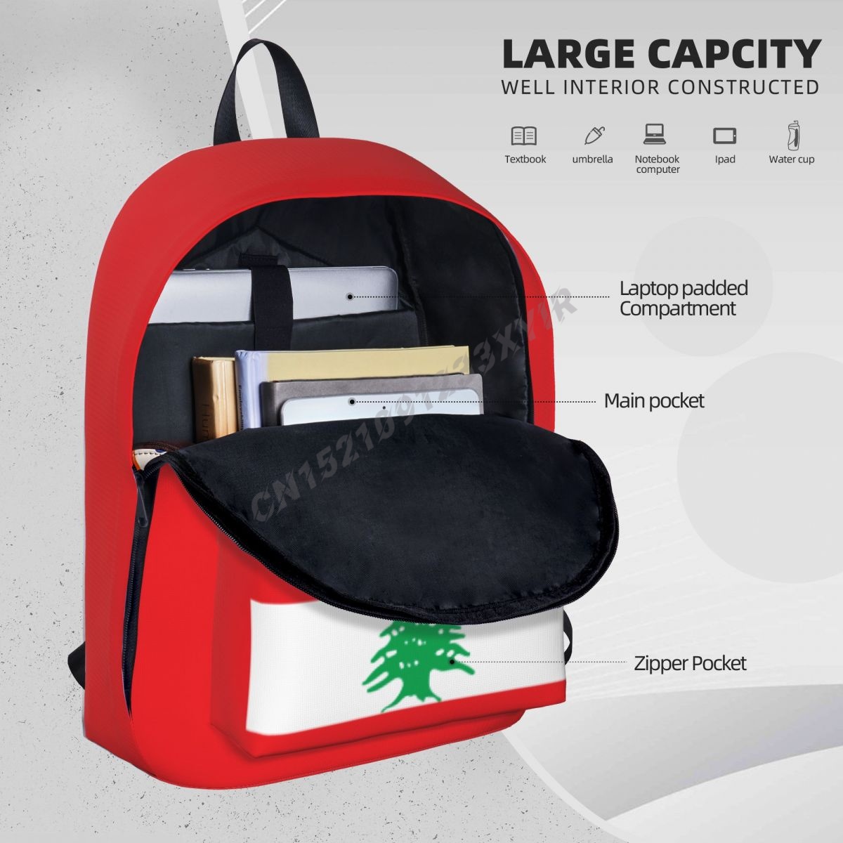 Ransel uniseks Lebanon Flag1 S - Phone Cases Lebanon ulasan dan harga