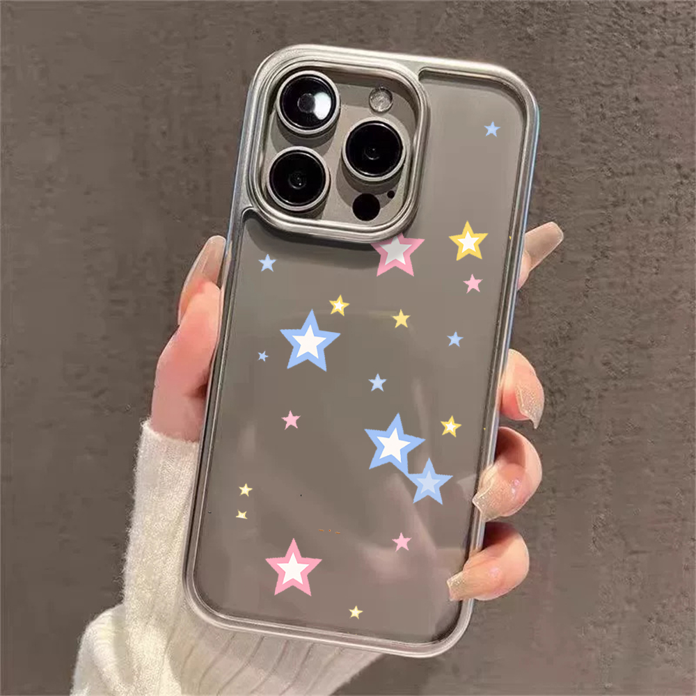 Casing Transparan Y2K Stars Fa - Phone Cases Trending ulasan dan harga