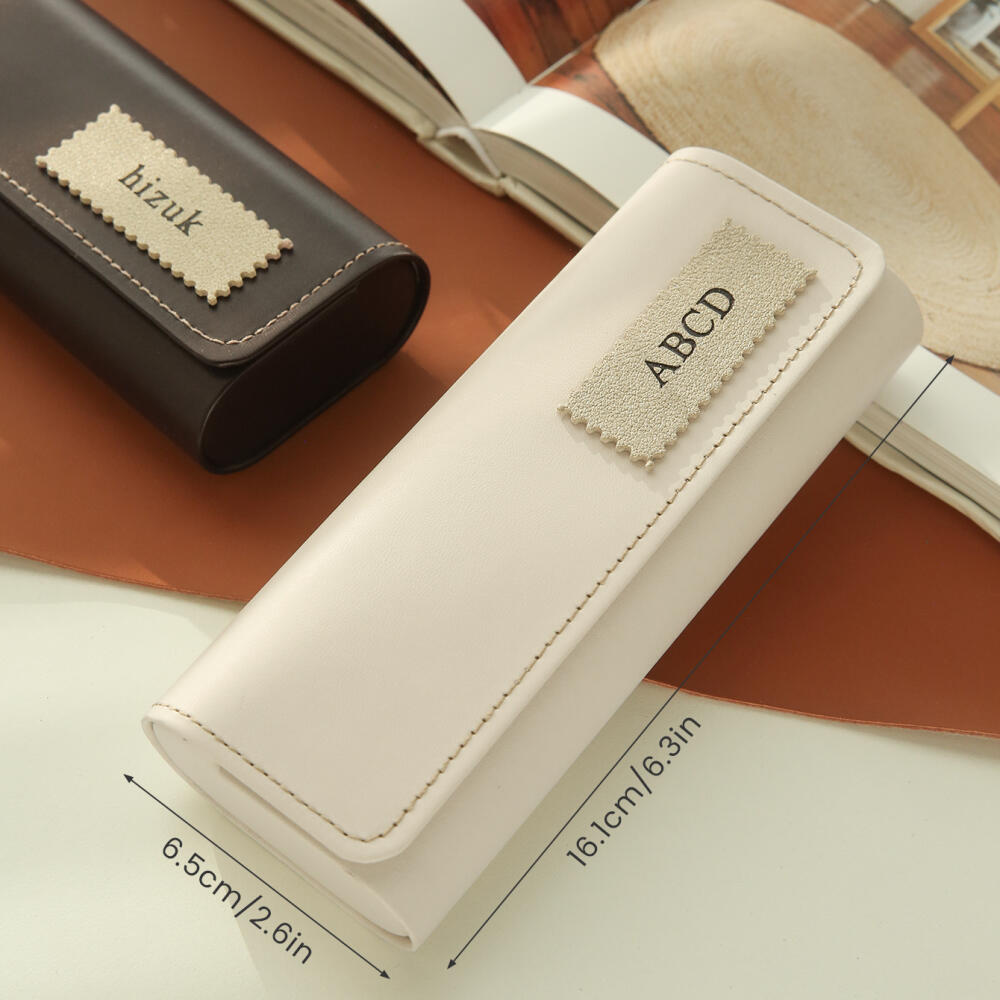 Kotak Kacamata Kulit dengan Na - Monogram Custom Case ulasan dan harga