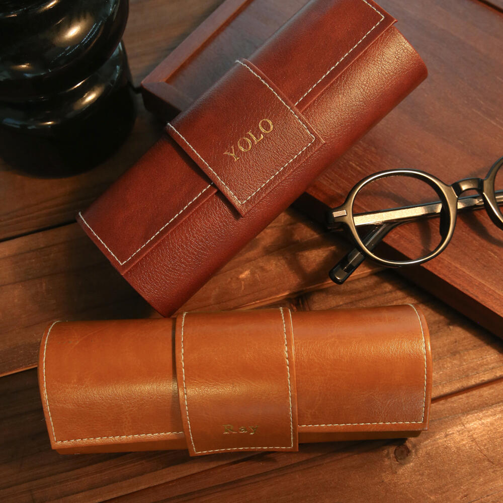 Kotak Kacamata Kulit Custom Na - Monogram Custom Case ulasan dan harga