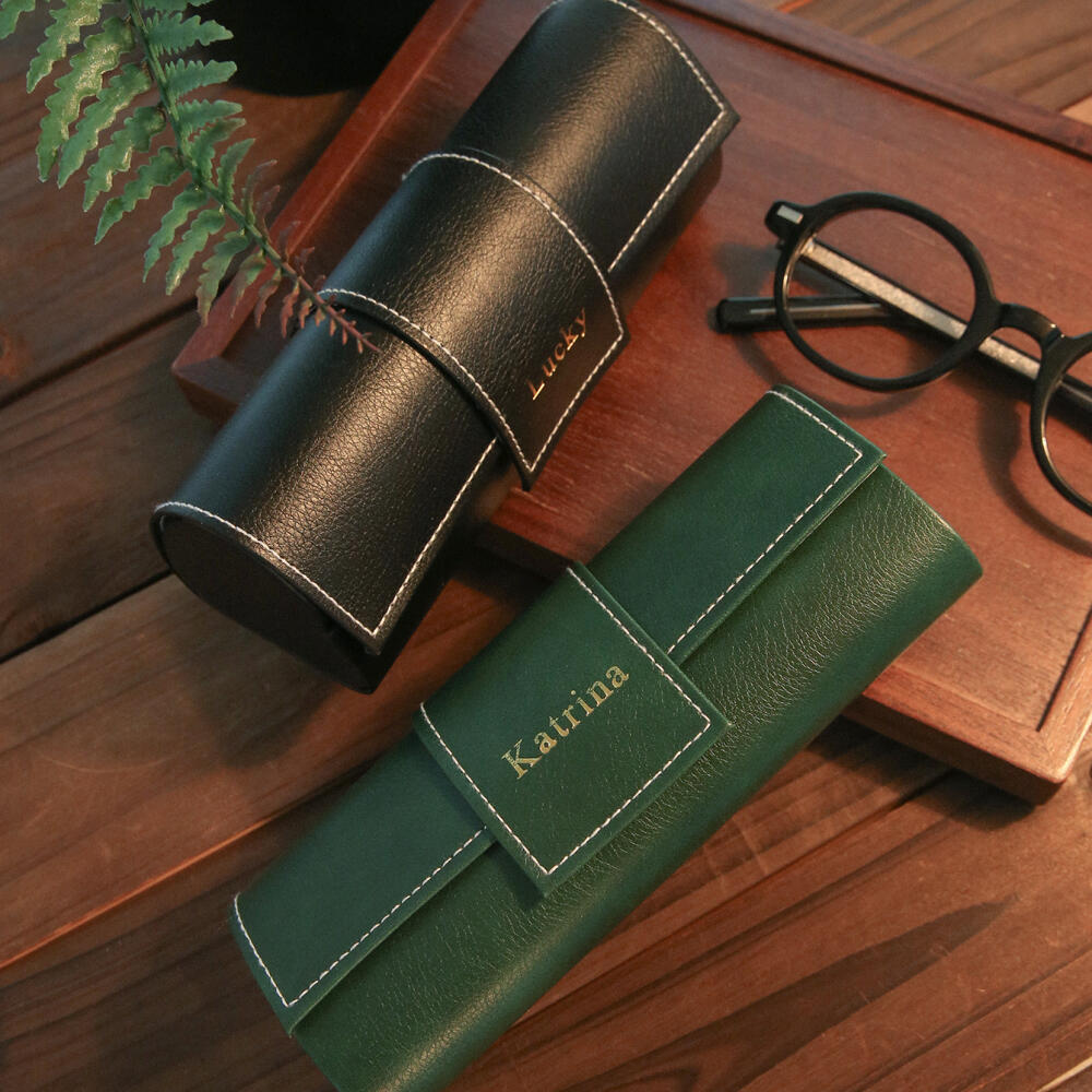 Kotak Kacamata Kulit Custom Na - Monogram Custom Case ulasan dan harga