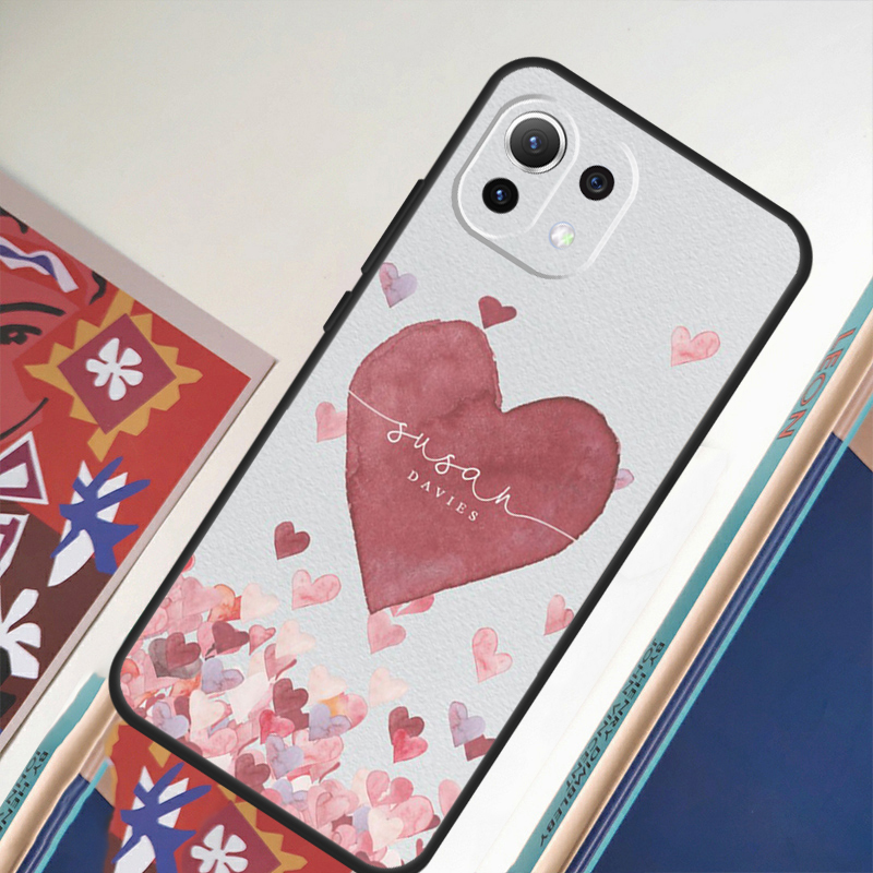 Casing Monogram Polka Heart Ro - Monogram Custom Case ulasan dan harga