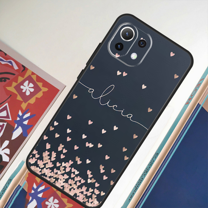 Casing Monogram Polka Heart Ro - Monogram Custom Case ulasan dan harga